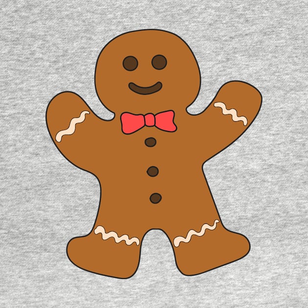 Gingerbread man. Cartoon drawing. by Nalidsa